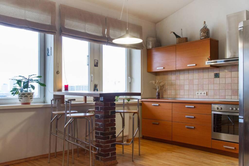 Penthouse Apartment With Great Panoramic City View 빌뉴스 외부 사진
